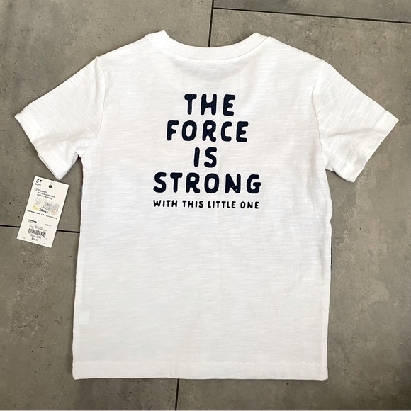 NEW Star Wars manolorian yoda toddler shirt red white blue 3T - Picture 2 of 4